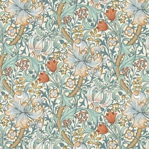 Golden Lily - Autumn, Morris & Co., Free Spririt Fabrics