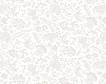 Lasenby Silhouette Victoria Lace Floral Cream by Liberty Fabrics