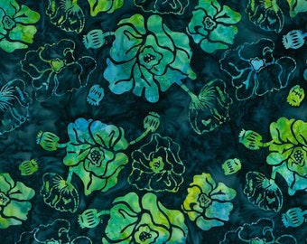 Expressions Batiks Tjaps Blue Green Multi Riley Blake