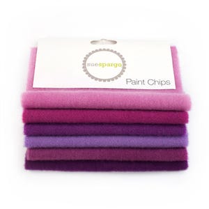 5&quot; x 5&quot; Paint Chips Wool by Sue Spargo Multiple color choices