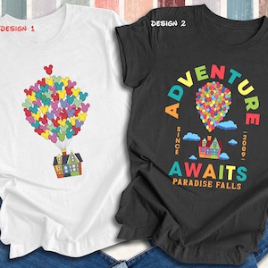 Disney Pixar Up Shirt, Adventure Since 2009 Tee, Adventure Awaits Rainbow Balloons Shirt, Up Movie T-Shirt, Paradise Falls Sweatshirt