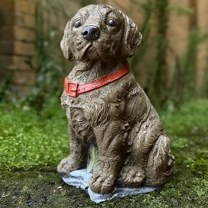 Unique Labrador statue Concrete Labrador figurine Stone memorial Labrador decoration Pet ornament Garden dog decor Dog lover gift Yard art