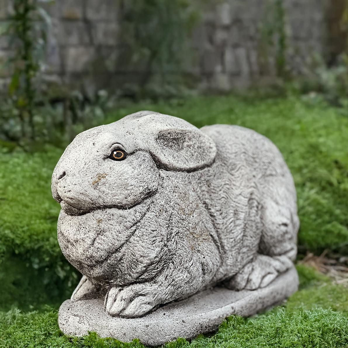 Outdoor Rabbit Statue Concrete Bunny Figurine Cement Animal Sculpture ...