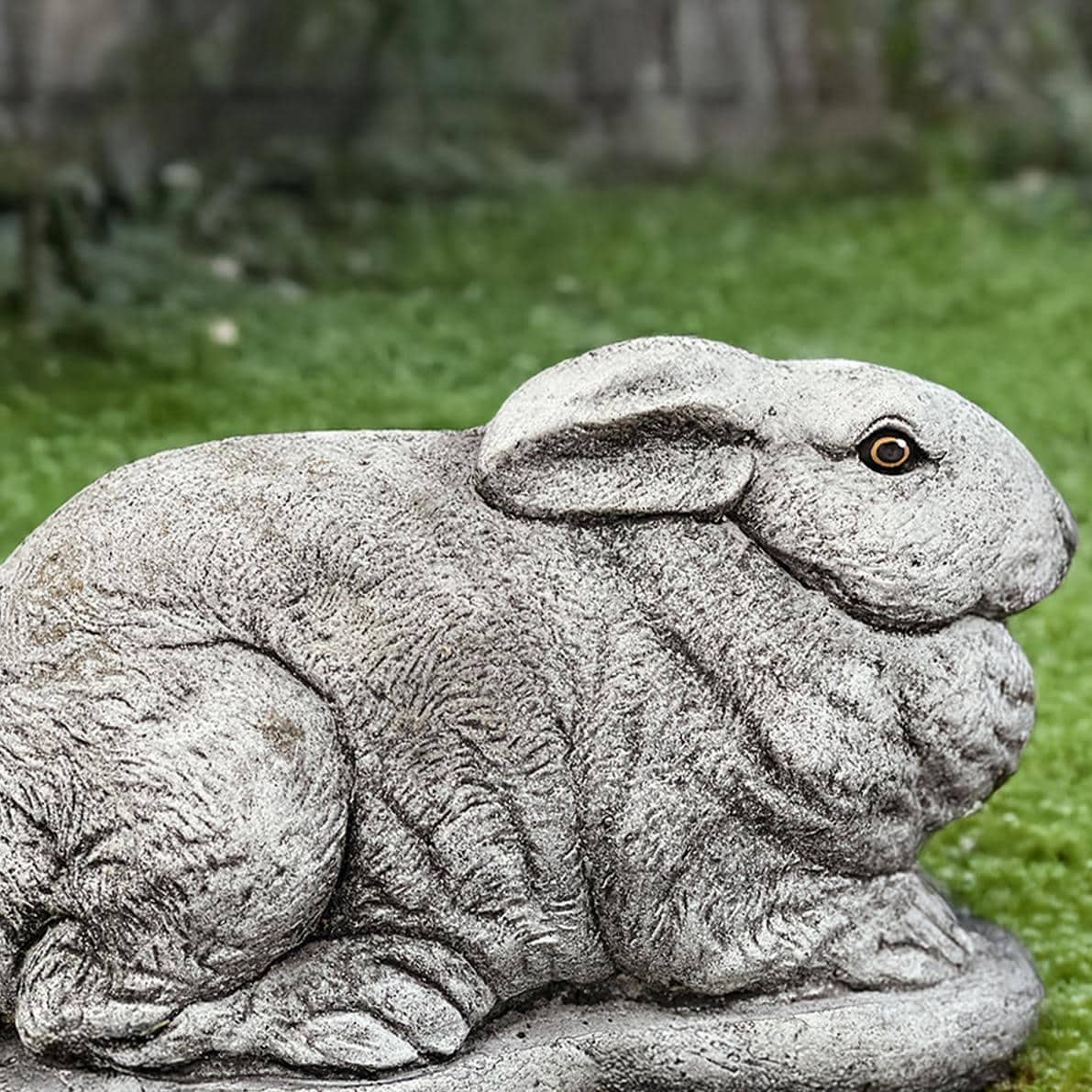 Outdoor Rabbit Statue Concrete Bunny Figurine Cement Animal Sculpture ...