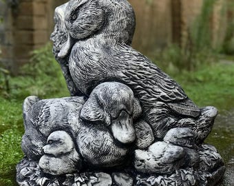 Statua Di Anatra Da Giardino In Resina – 29x14,5x16 Cm, Resistente All'acqua E Ai Raggi UV, Per Esterno