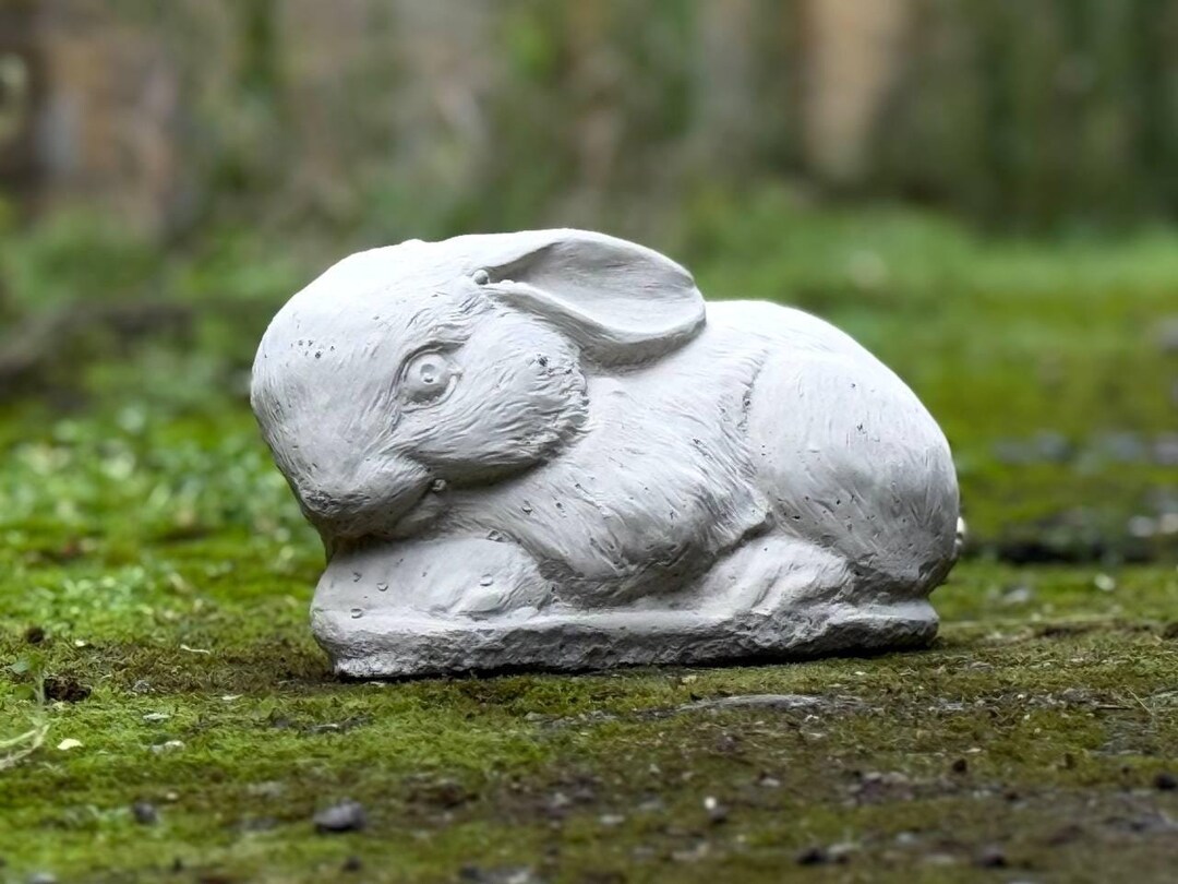 Outdoor Rabbit Statue Concrete Garden and Home Decoration Outdoor Bunny ...