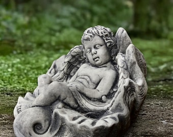 セメント製のリラックスできる天使の彫刻、コンクリート製の天使の像