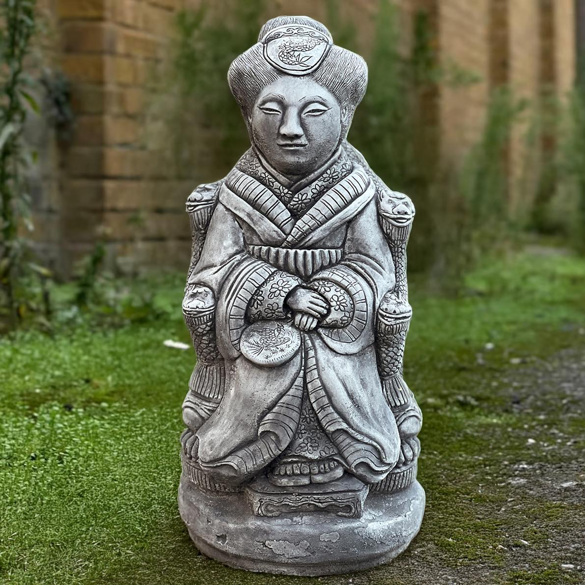 Outdoor Geisha Statue Garden Asian Sculpture Japanese Woman