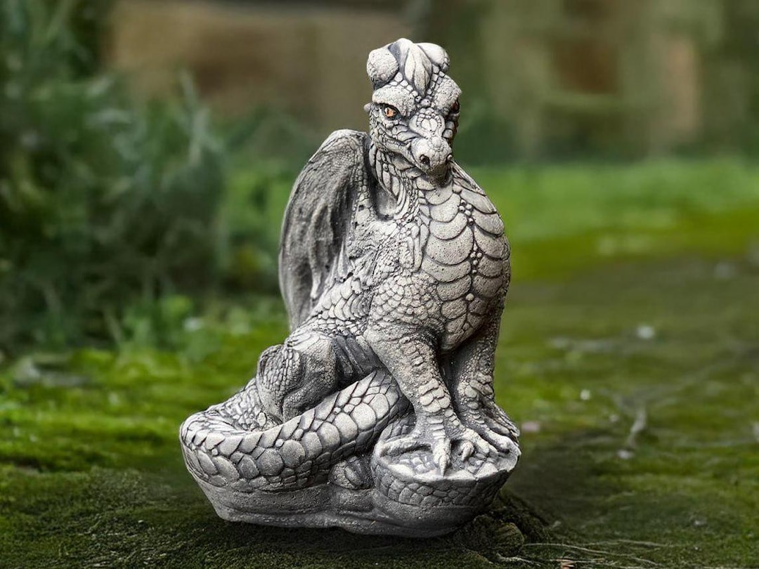 Unique Dragon Sculpture Concrete Sitting Dragon Statue Stone Dragon ...