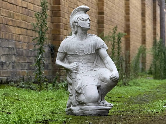 Römische Engel Skulptur Aus Harz - Dekorative Säule Für Garten & Wohnzimmer