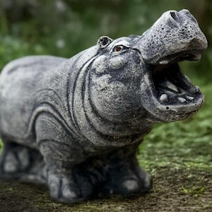 Hippo Stone Garden Statue | Outdoor Classical Animal African Hippo Stone Garden Statue | Outdoor Classical Animal African