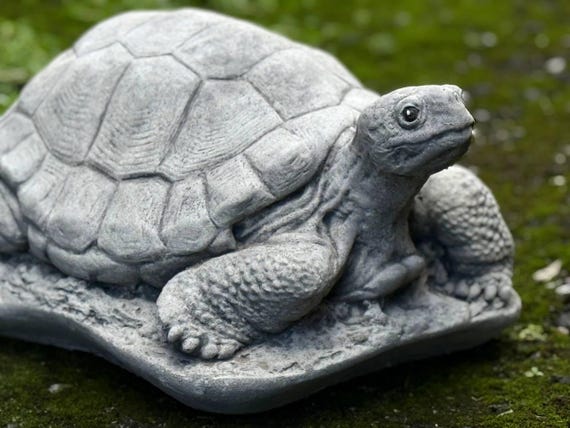 TEAMWILL Schildkröten-Figuren Set – 2 Stück, Harz, 7x5,6 Cm, Für Garten, Teich & Deko