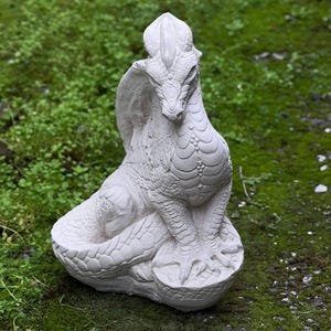 Amazing Dragon Statue Concrete Sitting Dragon Sculpture Stone Dragon ...