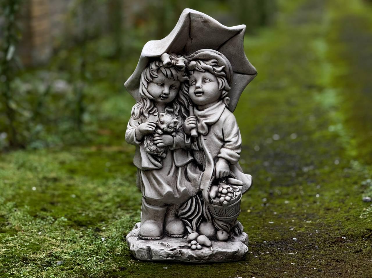 アンリ 木彫り人形 Boy with Dove &amp; Umbrella アンリ 木彫り人形 Boy with Dove & Umbrella