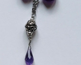 amethyst bead necklace