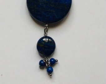 lapis lazuli drop necklace