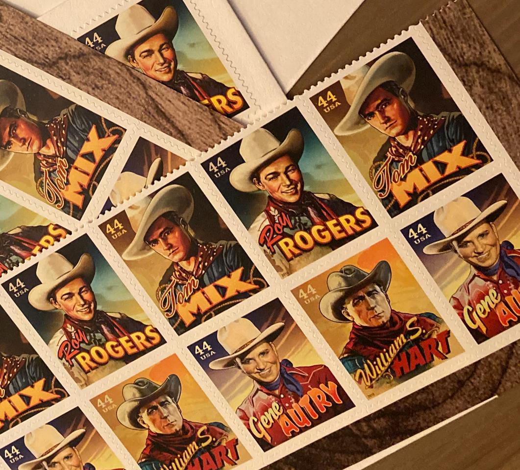 Cowboys of the Silver Screen Commemorative Stamps