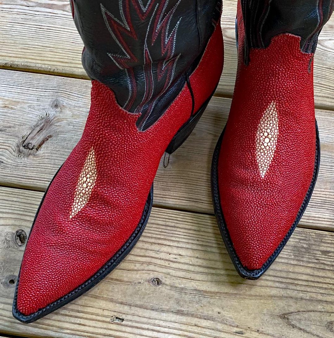 open lace back dress WOODLAND Women's Leather Boots Red | Freebird Stores