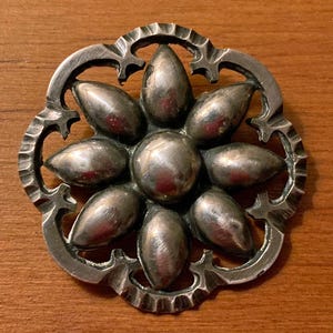 Mexican Silver Broach - Etsy