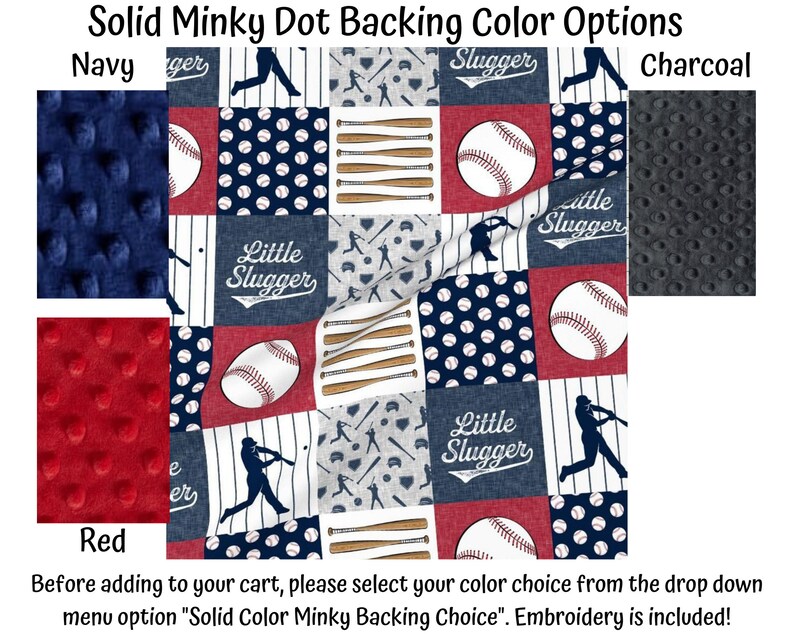 Baby Boy Blanketbaseball Blanketpersonalized Monogram Etsy