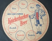 New York 39 s Famous Knickerbocker Beer Serving Tray Liner - Jacob Ruppert Brewery Advertisng