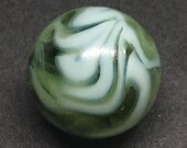 Peltier Green Slag Marble - Antique Machine Made Marble - Near Mint