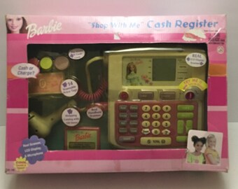 1999 shopping with barbie cash register