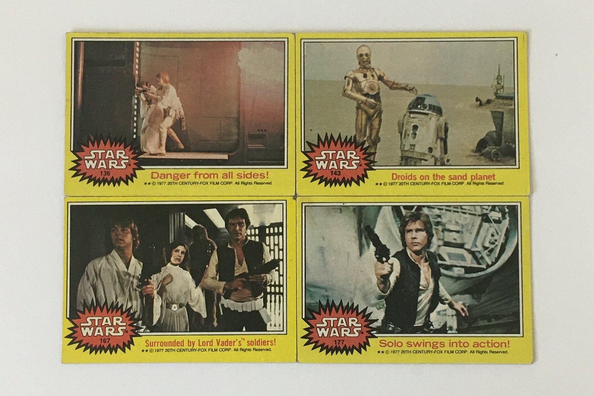 希少 1977年 スターウォーズ ブロマイド カード 28枚 アタリ TOPPS