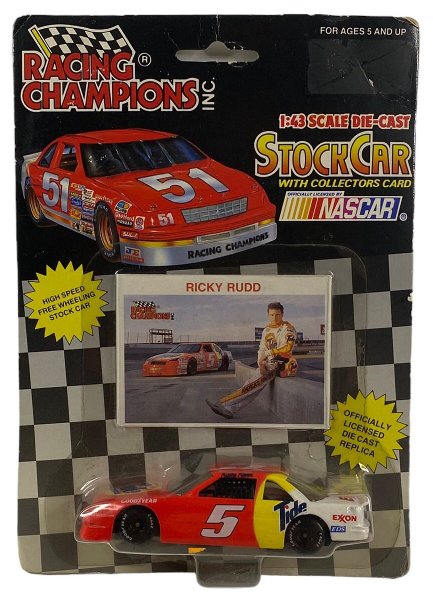 Ricky Rudd Card Racing Champions RICKY RUDD 1:43 Die-cast Stock Car With Collectors ...