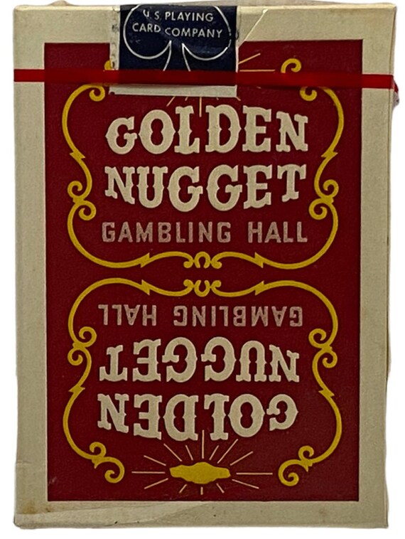 売れ筋介護用品も！ GOLDEN NUGGET Stamp - Deck Red - Cards Playing Unopened トランプ