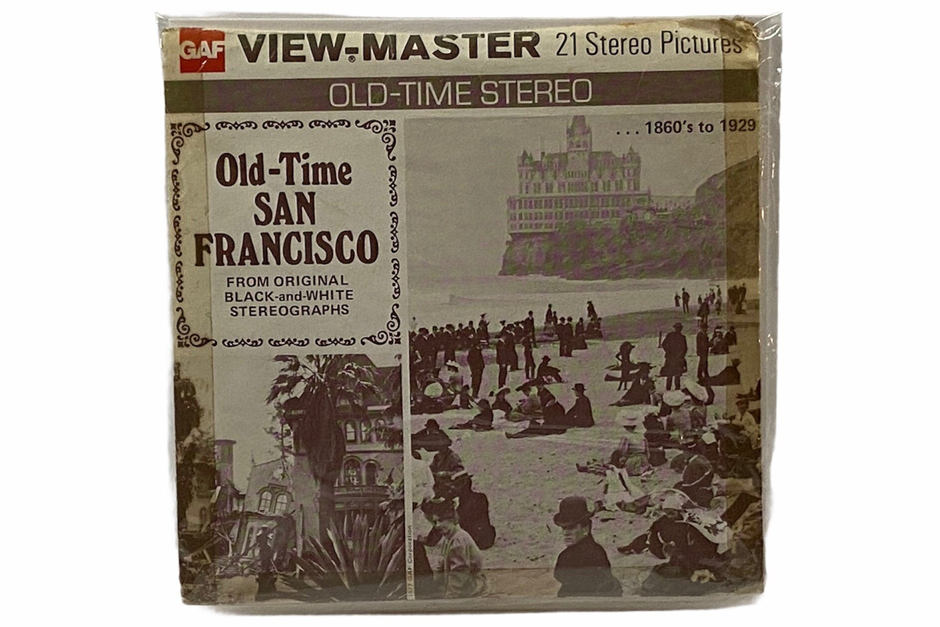 Old-Time SAN FRANCISCO View-Master Reel Set - Old-Time Stereo Series - GAF  - G4 Packet - H7 - 1977