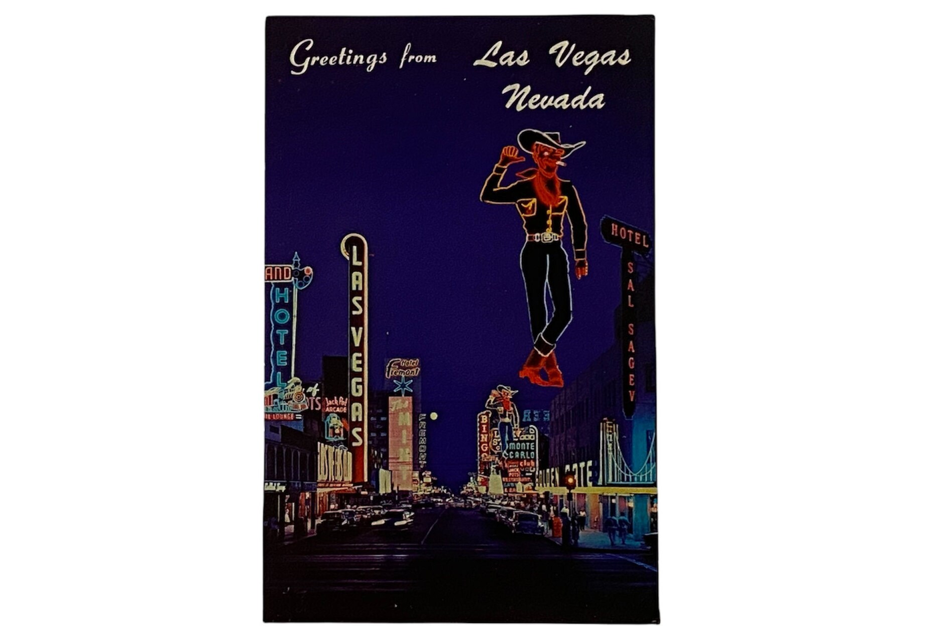 RETRO LAS VEGAS: Early 1960s Strip Postcard with aerial vi…