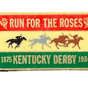 KENTUCKY DERBY &quot;Run For The Roses&quot; Souvenir Pin - Vintage 1986