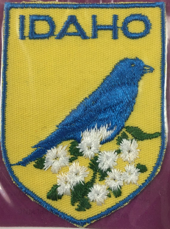 Idaho State Patch - ID Map Shape Iron On Applique, 3.5 Inch, Travel Souvenir Gift