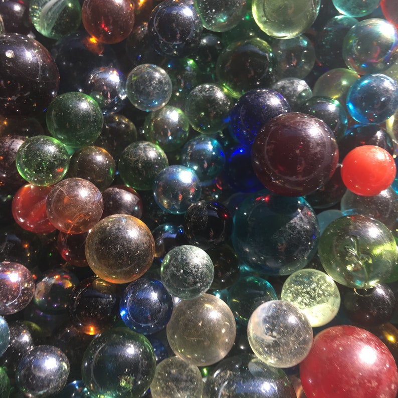Clear Marbles Random Lot of 30 Vintage Transparent Machine Etsy