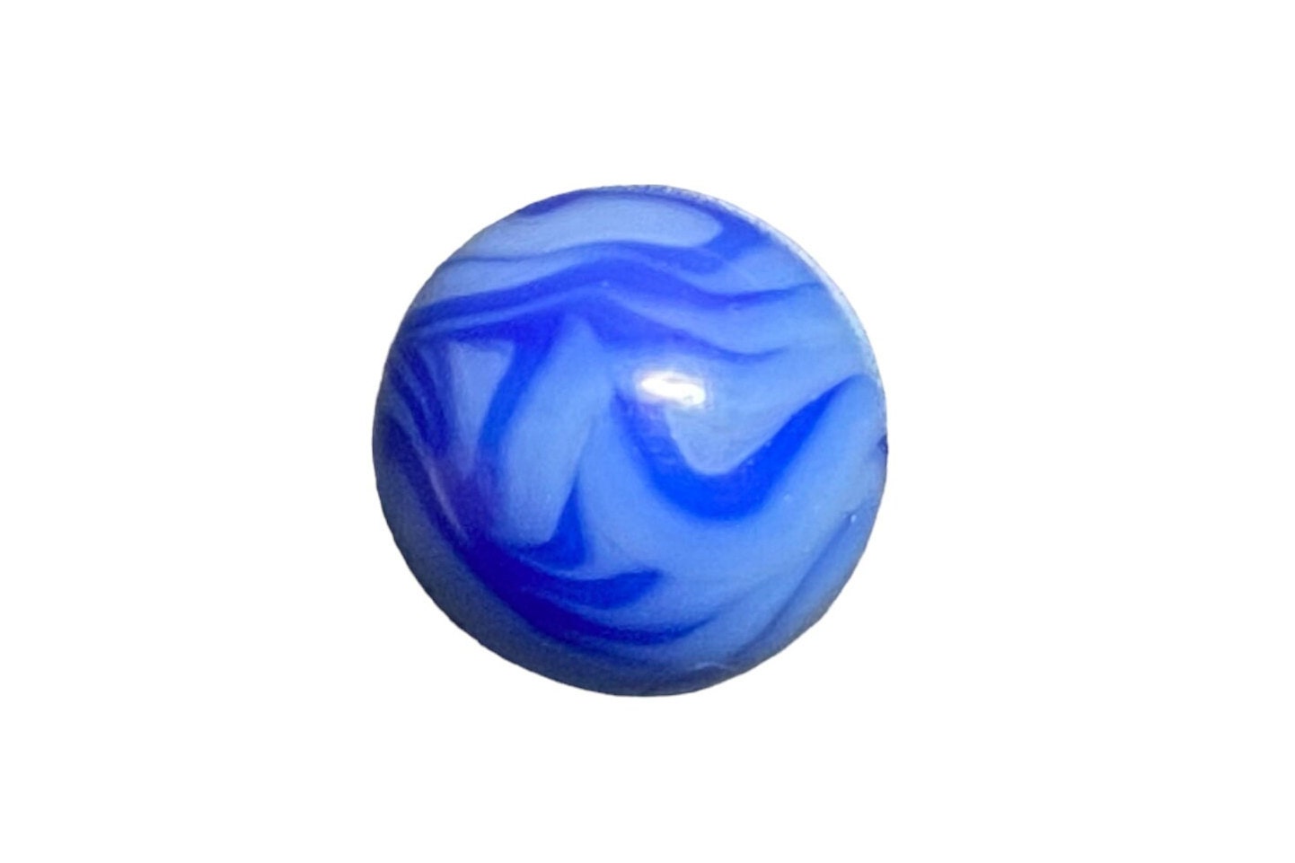 Alley Agate BLUE FLAME Swirl Marble - - Near Mint - 5/8 Inches - Etsy