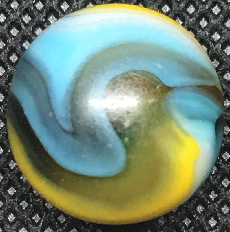 58 Inches Peltier Multicolor Rainbow Swirl Marble Near Mint