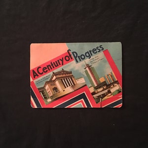 1933 - 1934 Sorteio de Publicidade na Feira Mundial LIVRO DE AGULHAS "Um Século de Progresso"