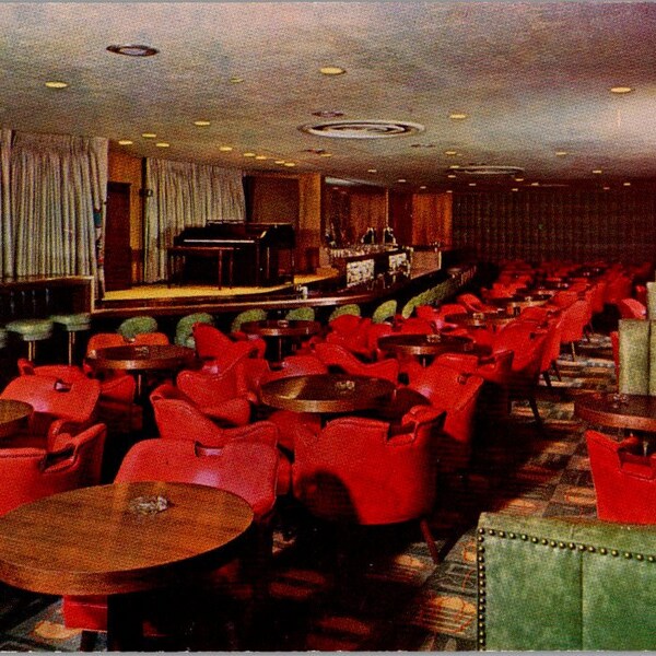 Chrome Postcard DATE ROOM Of the Casbar Hotel Sahara - Las Vegas, Nevada - c1960's