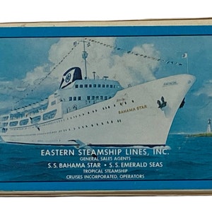 Cartas de jogar Eastern Steamship Lines - SS Bahama Star SS Emerald Seas