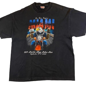 28th Florida Keys POKER RUN Mens X-Large T-SHIRT - Miami To Key West - Vintage 2000
