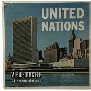 VERENIGDE NATIES, New York City, N.Y. View-Master Reel Set - Sawyers S5 Packet - Vintage 1950's - A651