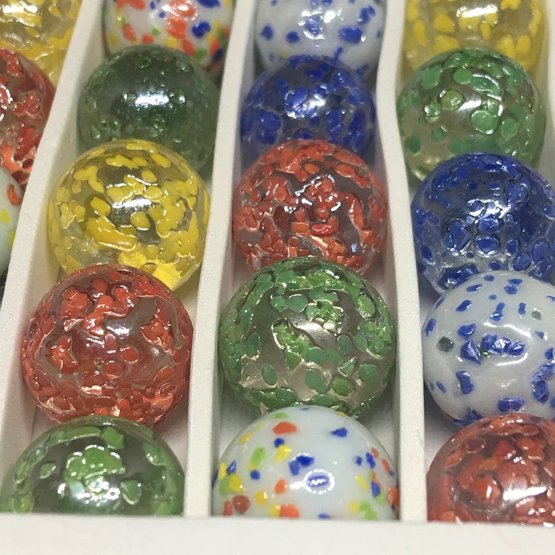 Stardust Assorted Speckled Marbles Others Fairy Boxed Set 25 Collector Quality Marbles Vacor MEGA MARBLE Lot Stellaris