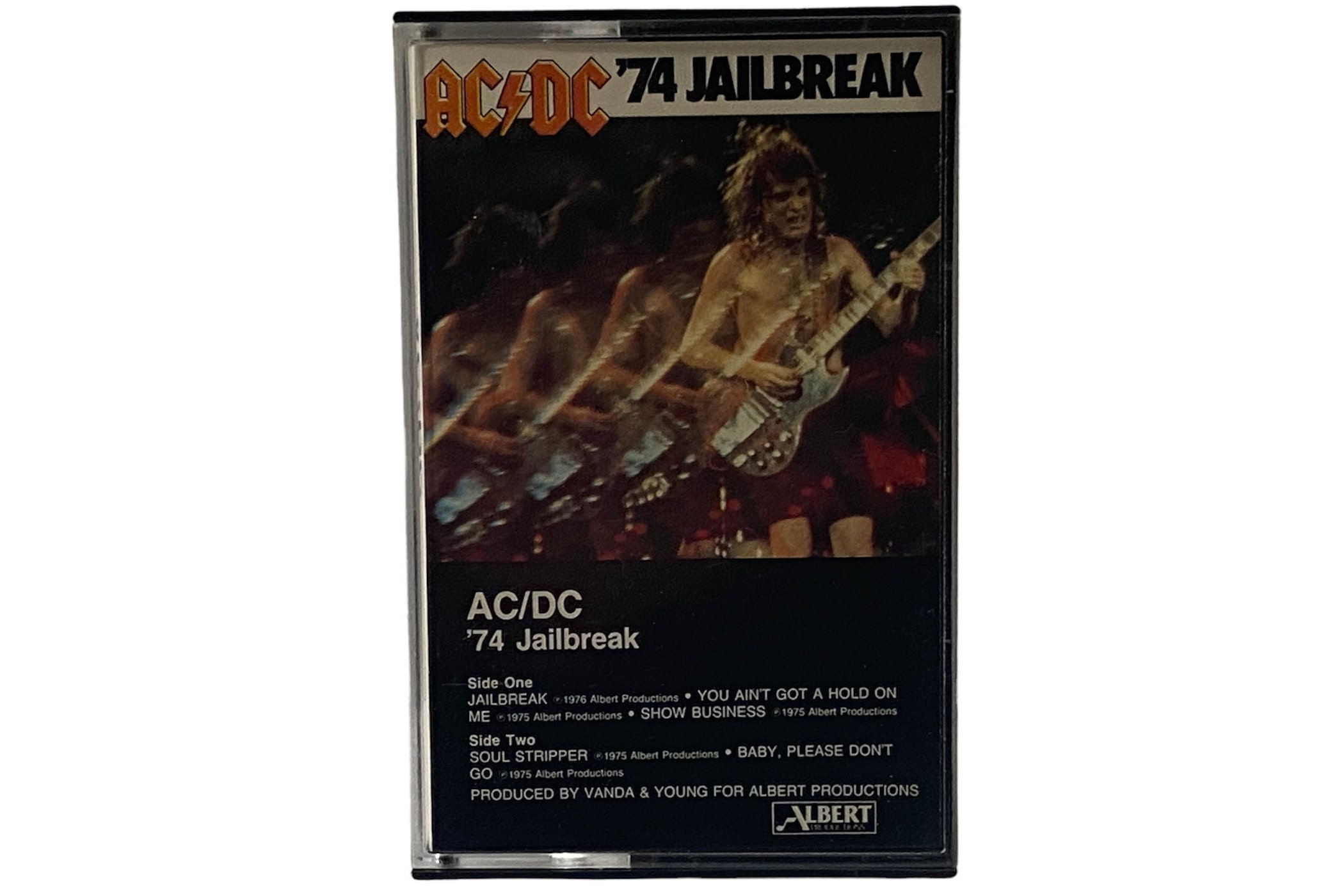 AC/DC '74 Jailbreak Cassette Tape Atlantic Records 7 