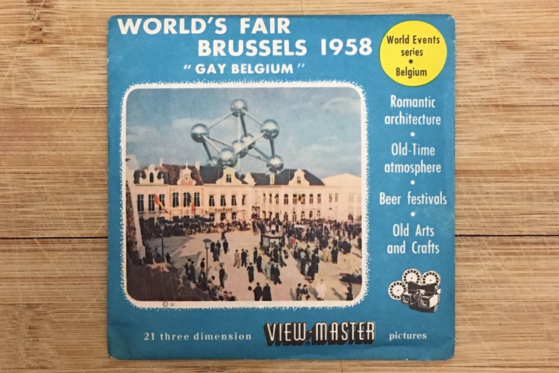 4 different sets World's Fair Brussels Close Out Sale VIEW-MASTER 3 Reel Sets