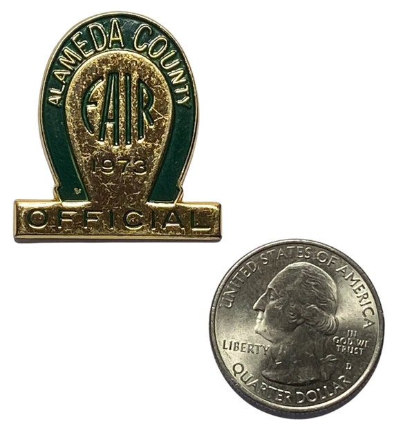 Alameda County Fair "Official" Lapel Pin - Vintag… - image 4