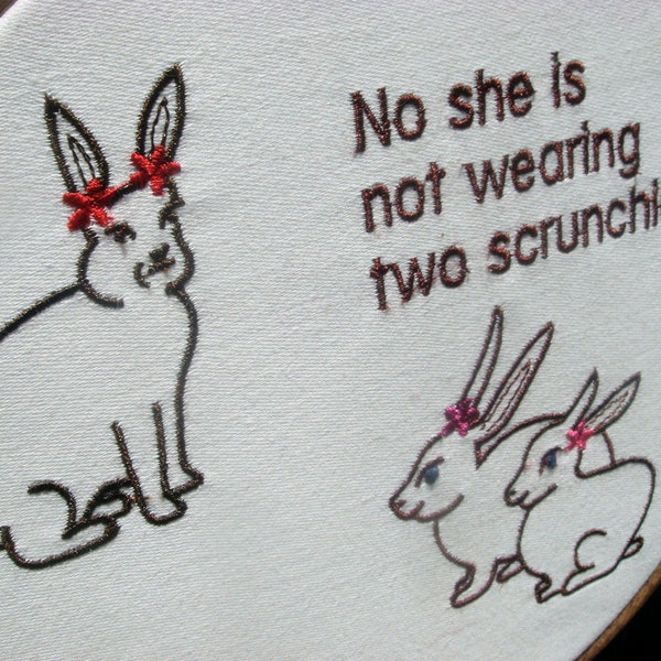 Middle School Bunnies Machine Embroidery