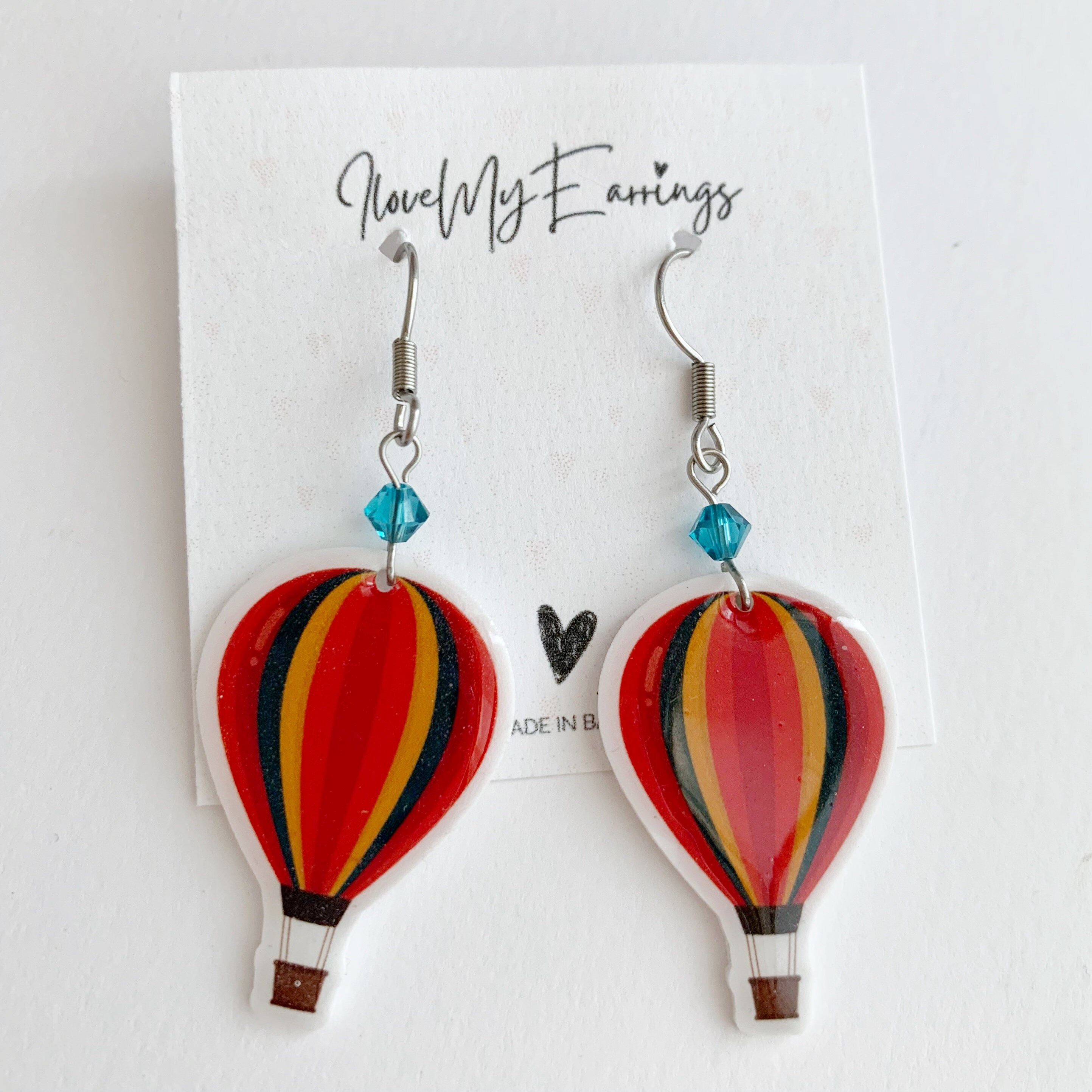 Red Balloon Earrings Etsy Singapore