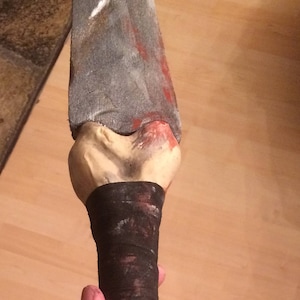 Cosplay handmade foam Sword with faux bone and leather handle