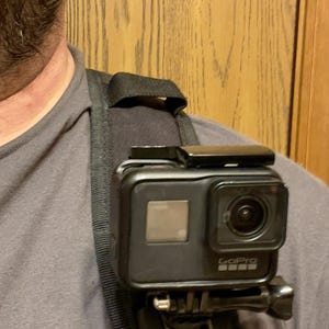 Backpack GoPro Mount for hiking outdoors trail photography